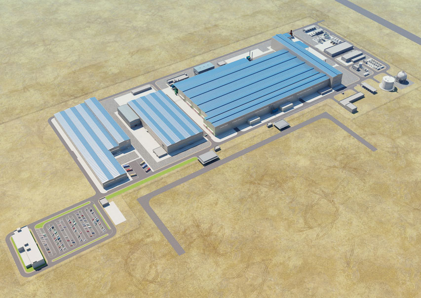 Aerial view of TUWAIQ Casting & Forging Facility