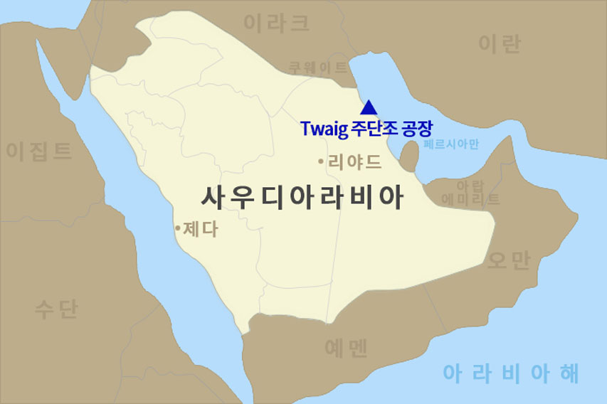 Location of TUWAIQ Casting & Forging Facility