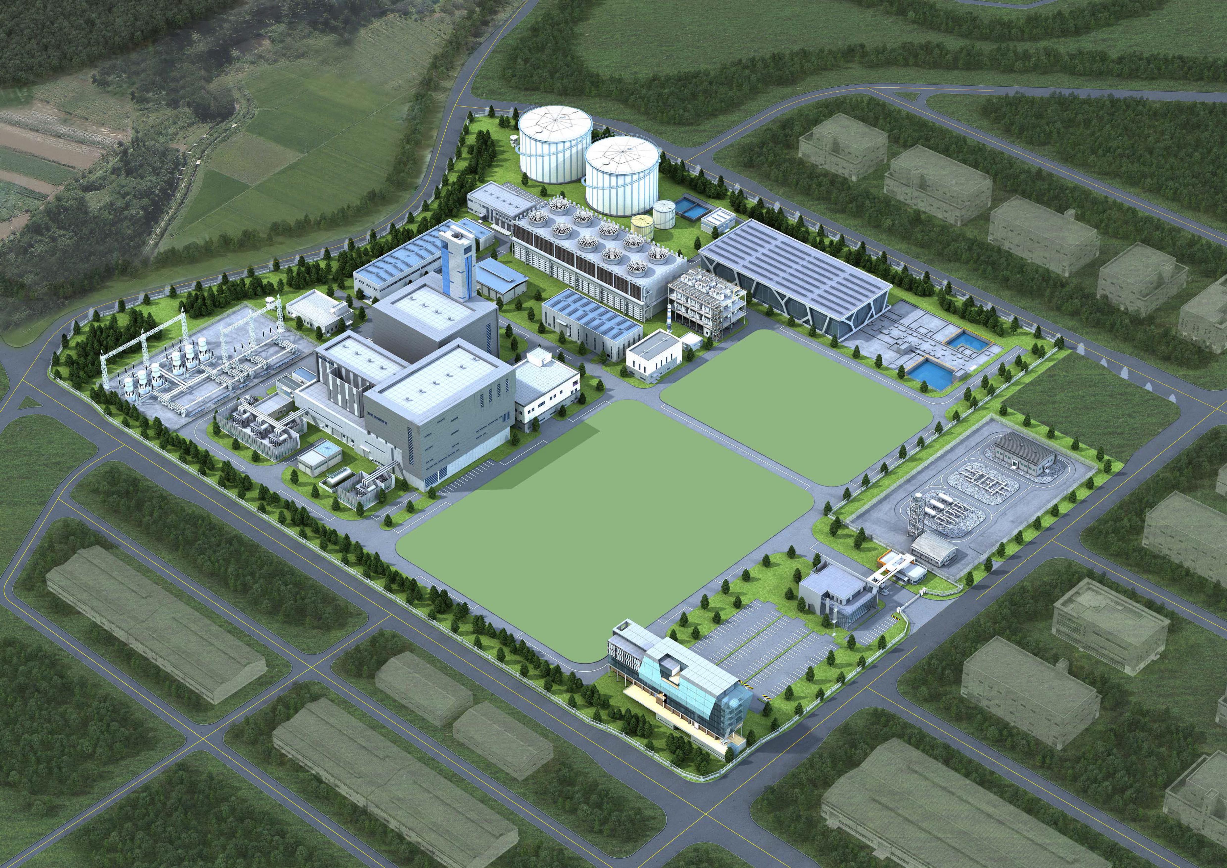 Aerial view of Haman Combined Cycle Power Plant (Provided by KOMIPO)